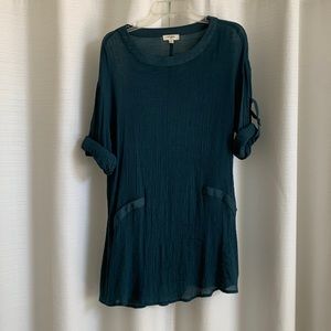 Teal lightweight tunic